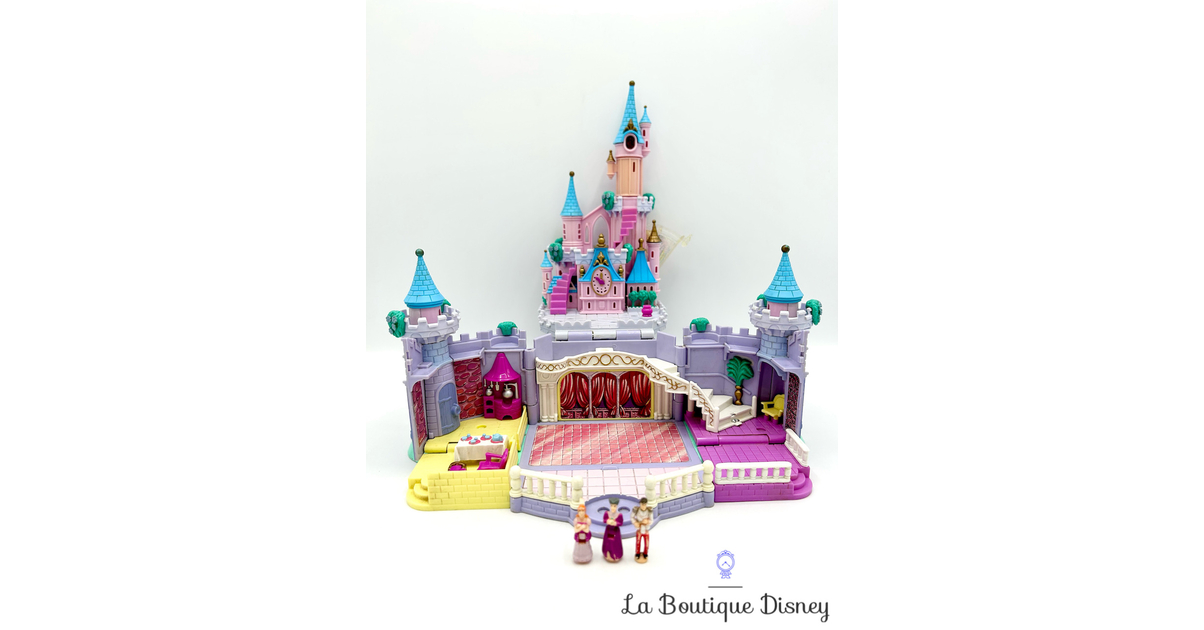 CHATEAU CENDRILLON DISNEY avec 6 Personnages - 1995 - Polly Pocket