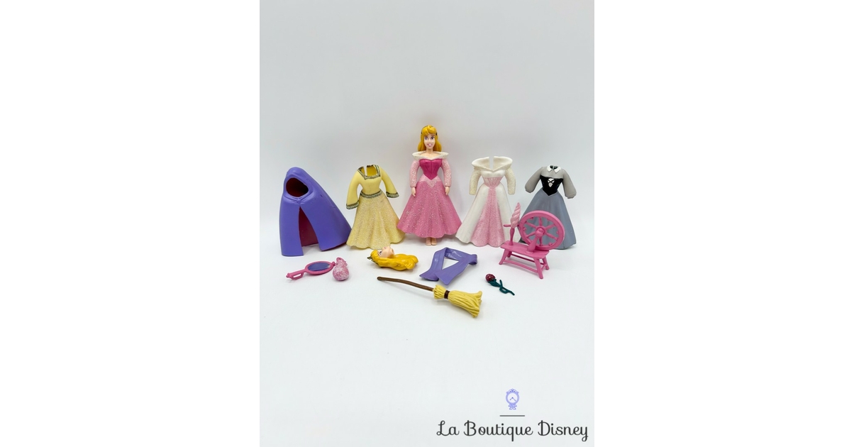 Disney Princess Fashion Set 2026.Figurine Fashion Polly Pocket Aurore La Belle au Bois Dormant ...