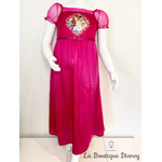 robe-princesses-disneyland-chemise-de-nuit-déguisement-disney-rebelle-tiana-belle-cendrillon-rose-voile-taille-8-ans-11