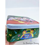 BOITE-métal-mickey-minnie-danse-musique-disney-zd-trading-vert-rouge-piste-gateaux-biscuits-8