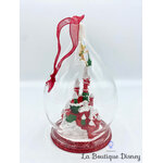 boule-noel-chateau-disneyland-fée-clochette-disney-rouge-vert-verre-ornement-suspension-3