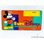 plaque-métal-eurodisney-disneyland-vintage-mickey-multicolores-rouge-0