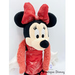 peluche-minnie-mouse-robe-soirée-boa-rouge-rose-disneyland-disney-1