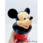 Gobelet avec paille et figurine 3D Mickey - 350 ml - MyPartyKidz