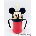 gobelet-apprentissage-mickey-mouse-disney-store-plastique-rouge-noir-paille-2