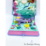 Polly-Pocket-Bluebird-1995-Sparkling-Mermaid-Adventure-Book-livre-violet-sirène