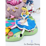 figurine-de-collection-alice-au-pays-des-merveilles-scène-thé-arbre-disneyland-paris-disney-résine-lapin-chapelier-forêt-6