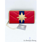 porte-monnaie-loungefly-captain-marvel-disney-store-rouge-bleu-étoile-portefeuille-1