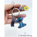 Porte clés Stitch DISNEYLAND PARIS Lilo et Stitch bleu figurine pvc