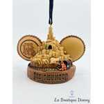 Ornement-Noël-BTM-Big-Thunder-Mountain-Railroad-Ear-Hat-Disney-Parks-Attraction-Train-de-la-mine-Oreilles-Mickey-boule-suspension