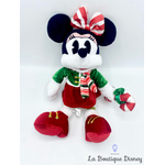 peluche-minnie-mouse-noel-sucre-orge-disneyland-paris-disney-rouge-vert-rétro-vintage-1