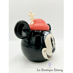 Tasse Minnie Mouse Disney Parks 2018 mug Disneyland relief 3D noir visage oreilles chapeau rouge