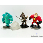 Figurine Disney Infinity Pack Démarrage Mr Insdestructible Sulli Jack Sparrow Jeu vidéo