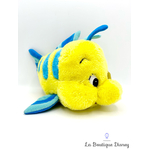 peluche-polochon-poisson-la-petite-sirene-disney-vintage-jaune-bleu-0