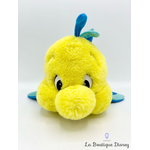 peluche-polochon-poisson-la-petite-sirene-disney-vintage-jaune-bleu-3