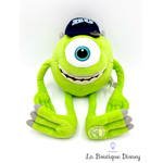 Peluche Bob Razowski Monstres Academy Disney Store 2013 vert oeil casquette MU 32 cm