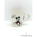 tasse-mickey-mouse-BD-disneyland-paris-mug-disney-blanc-rouge-bande-dessinnée-0