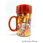 tasse-plastique-15-ème-anniversaire-disneyland-paris-15-ans-mug-disney-rouge-lumière-personnages-verre-0