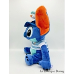 Peluche Stitch Canard Marin Disneyland Paris 2024 Disney tee shirt rayures 36 cm