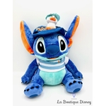 Peluche Stitch Canard Marin Disneyland Paris 2024 Disney tee shirt rayures 36 cm