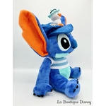 Peluche Stitch Canard Marin Disneyland Paris 2024 Disney tee shirt rayures 36 cm