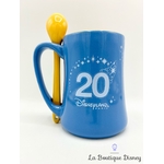 tasse-mickey-mouse-20-ème-anniversaire-cuillère-disneyland-mug-disney-bleu-20-ans-4