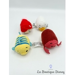 Peluche Set Polochon Bag Tsum Tsum Flounder Disney Store 2016 La Petite Sirène Ariel Eureka Sebastien