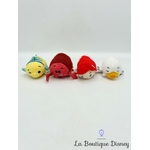 Peluche Set Polochon Bag Tsum Tsum Flounder Disney Store 2016 La Petite Sirène Ariel Eureka Sebastien