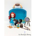 Ensemble de jeu Coffret Mini Poupée Mérida Rebelle Animators Collection Disney Store valise