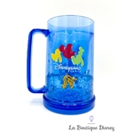 Tasse plastique Mickey Freezer Disneyland Paris Disney mug chope congélateur glace bleu