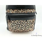 Sac à dos Loungefly Minnie Mouse Bell of the Ball Bronze Disney Parks 2019 sequins noir