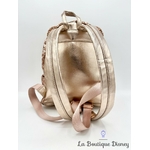 Sac à dos Loungefly Minnie Mouse Rose Gold sequins dorés Disney Parks