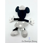Peluche-Minnie-Mouse-Steamboat-Willie-Disney-Parks-noir-gris-26-cm (3)