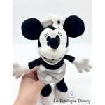 Peluche-Minnie-Mouse-Steamboat-Willie-Disney-Parks-noir-gris-26-cm (1)