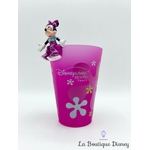 Gobelet-Minnie-Mouse-figurine-Disneyland-Paris-Disney-verre-plastique-rose-fleurs (2)