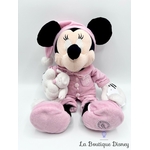 Peluche-Minnie-Mouse-Pyjama-Disney-Store-rose-doudou-écusson-42-cm (2)