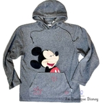Sweat-polaire-Mickey-Mouse-Disneyland-Paris-Disney-taille-M-gris-capuche-mixte (3)