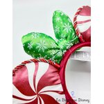 Serre tête-Oreilles-Minnie-Mouse-Noël-Disneyland-Ears-Disney-bonbon-candy-rouge-vert (5)