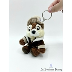 Porte-Clés-Tic-Rescue-Rangers-Disneyland-Disney-peluche-vintage-Tic-et-Tac-écureuil-aventurier-chapeau-12-cm