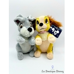 Peluche-La-Belle-et-le-Clochard-Disneyland-2016-Disney-chiens-couple-assis-25-cm (2)
