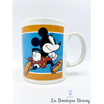 tasse-mickey-stafforshire-kilncraft-england-mug-cours-vintage-orange-rétro-bleu-0