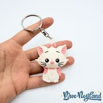 Porte-clés-Marie-Les-Aristochats-Disneyland-Paris-Disney-figurine-plastique-chat-blanc (3)