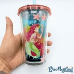 Gobelet-paille-Ariel-La-Petite-Sirène-Disney-Store-2023-verre-plastique-double-paroi (3)
