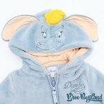 Veste-polaire-Dumbo-Disneyland-Paris-Disney-taille-6-mois-éléphant-gris-capuche (3)