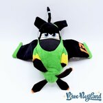 Peluche-Ripslinger-Planes-Disney-Store-avion-vert-noir-écusson-30-cm (3)
