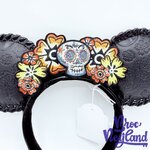 Serre-tête-Oreilles-Coco-Floral-Skull-Disney-Parks-Disneyland-ears-noir-tête-de-mort (2)