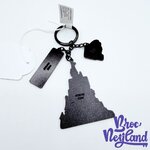 Porte-clés-Château-Disneyland-Paris-2024-Disney-métal-blanc (2)