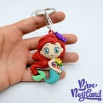 Porte-clés-Ariel-La-Petite-Sirène-Disneyland-Paris-Disney-figurine-plastique-princesse (2)