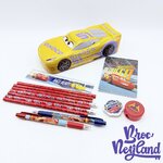 Kit-de-papeterie-Cruz-Ramirez-Dinoco-Cars-3-Disney-Pixar-boite-crayons-voiture-jaune-métal (2)