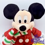 Peluche-Mickey-Mouse-Noël-Disney-Store-2010-manteau-rouge-écharpe-45-cm (2)